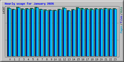 Hourly usage for January 2026