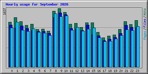 Hourly usage for September 2026